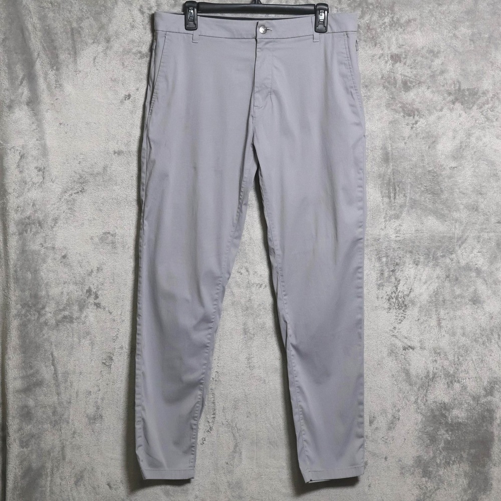 Birddogs Pants Mens 34x30 Gray Chino Slim Fit Stretch Casual Dress Preppy Golf
